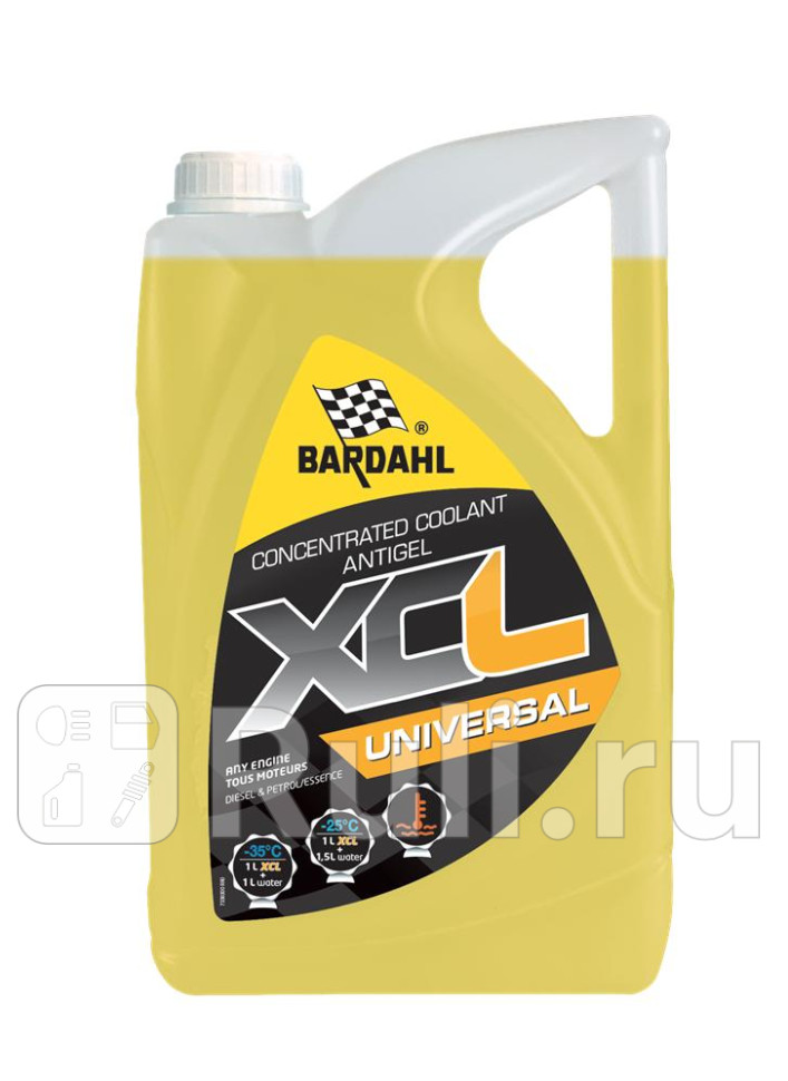 7103 XCL UNIVERSAL Антифриз концентрат G12 желтый 5L BARDAHL BARDAHL 7103 4260₽