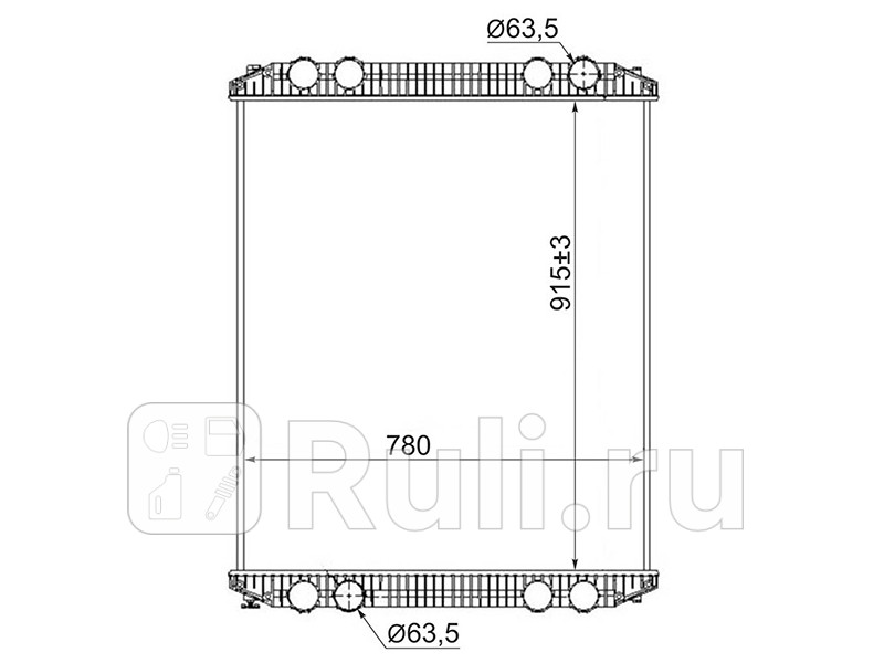 Радиатор Freightliner Century Class 97- SAT FR0002 32960₽