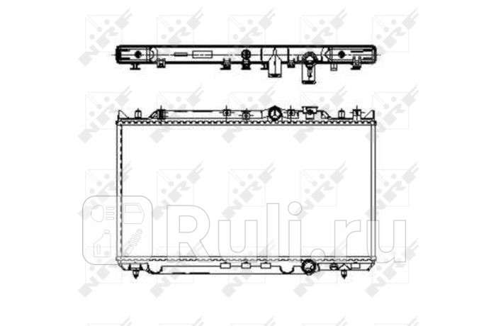 Радиатор охлаждение двигателя NRF 509653 0₽