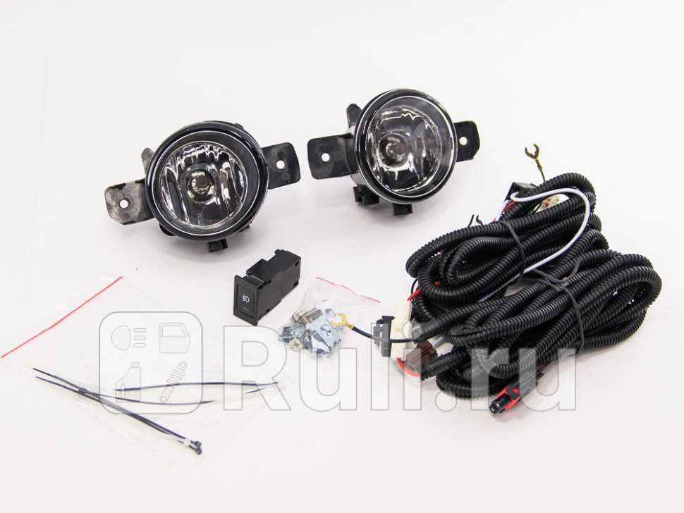 Противотуманные фары (комплект) для Nissan March K12 (2003-2010) DLAA DNS-034+WB