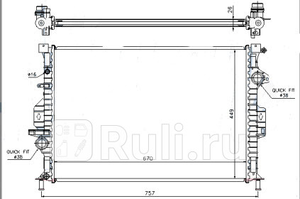 Радиатор охлаждения для Ford Focus 3 2011-2015 Forward FDMON07-913 3510₽