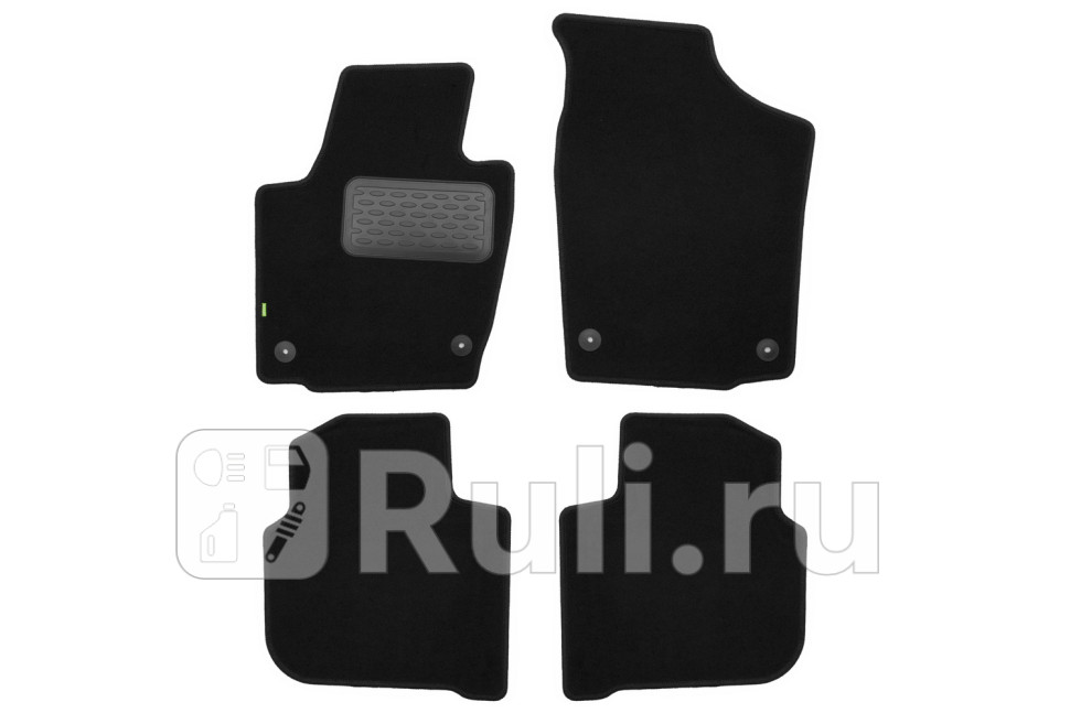 Коврики в салон 4 шт. для Skoda Rapid (2012-) Klever KVR02451701210kh