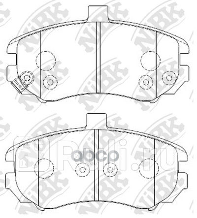 Колодки тормпер NIBK PN0419 0₽