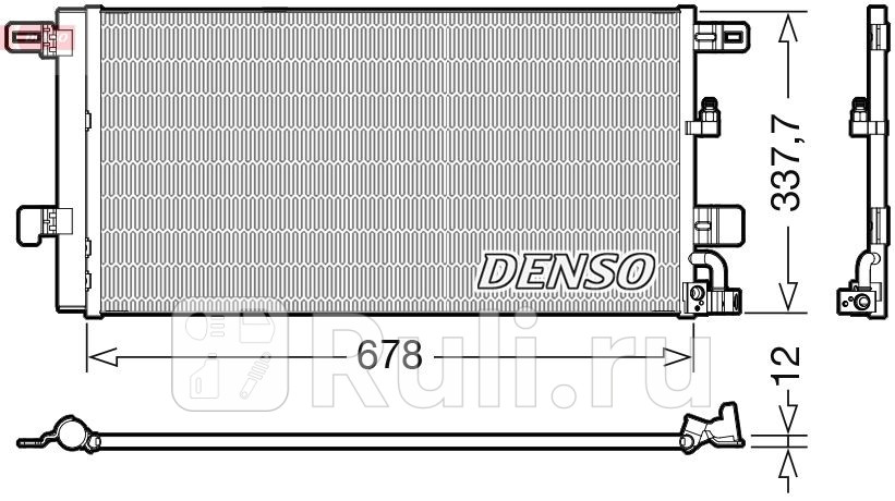 Конденсор DENSO DCN02001 0₽