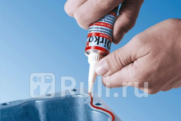 Герметик 70мл - силиконовый прокладочный красный Dirko HT высокотемпературный рабтемп -60С 315С тюбик с дозатором ELRING 705708 930₽