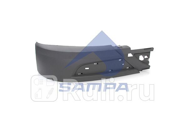 Спойлер переднего бампера левый Sampa 18100557 710₽