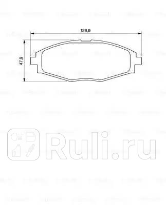 Колодки тормозные дисковые передние для Chevrolet Spark M200 2005-2009 BOSCH 0 986 424 512 1570₽