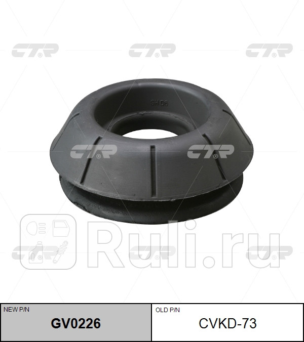 Опора амортизатора переднего CHEVROLET LACETTI 02-08 CTR CVKD-73 0₽