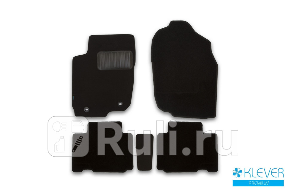 Коврики в салон 5 шт. для Toyota Rav4 (2015-) Klever KLEVER03489922110kh