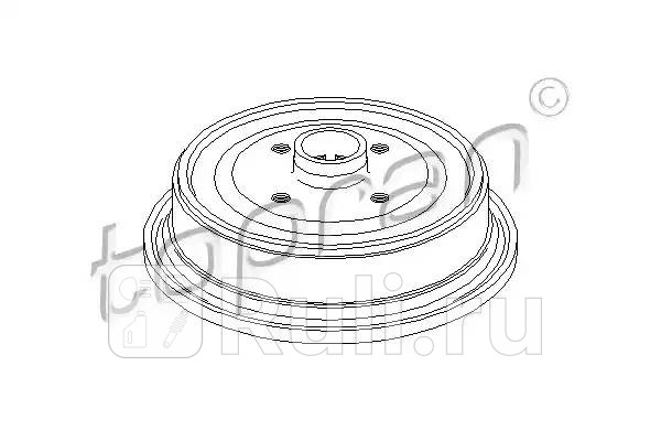 Барабан тормозной HANS PRIES 103693001 0₽