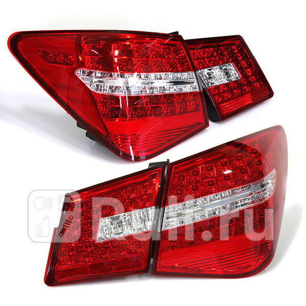 Тюнинг-фонари (комплект) в крыло и в крышку багажника для Chevrolet Cruze (2009-2015) WH CS-TL-000326