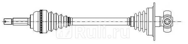Полуось в сборе привод Metelli 17-0591 11240₽