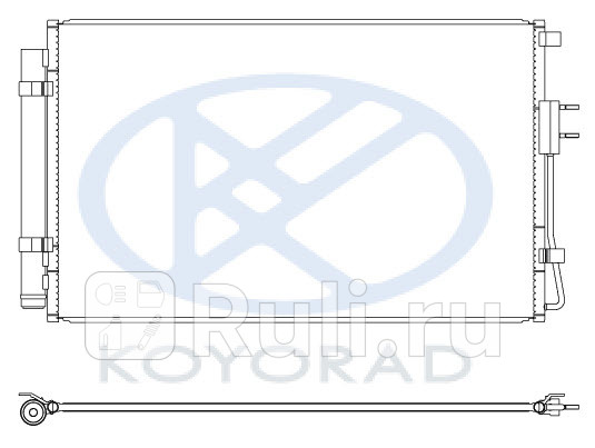 Радиатор кондиционера для Hyundai Santa Fe 3 2012- Forward HNSFE12-932 5510₽