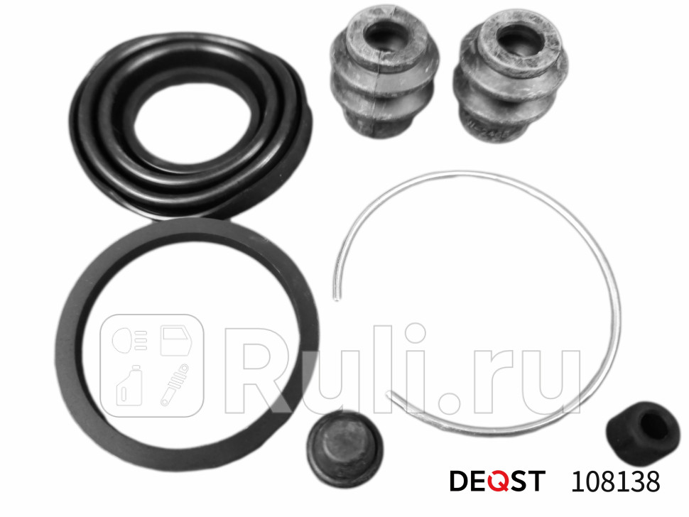Ремкомплект тормозного суппорта заднего для поршня o 35 mm суппорт akebono применяемость nissan DEQST 108138 350₽