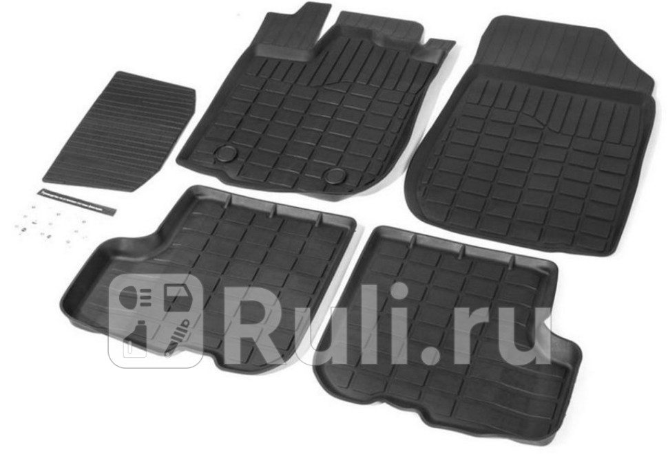 Коврики в салон 5 шт для Renault Sandero 2013-2020 RIVAL 64703001 2820₽