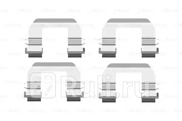 Ремк-кт тормколодок пер mando kia cerato 04-09 BOSCH 1987474439 1130₽