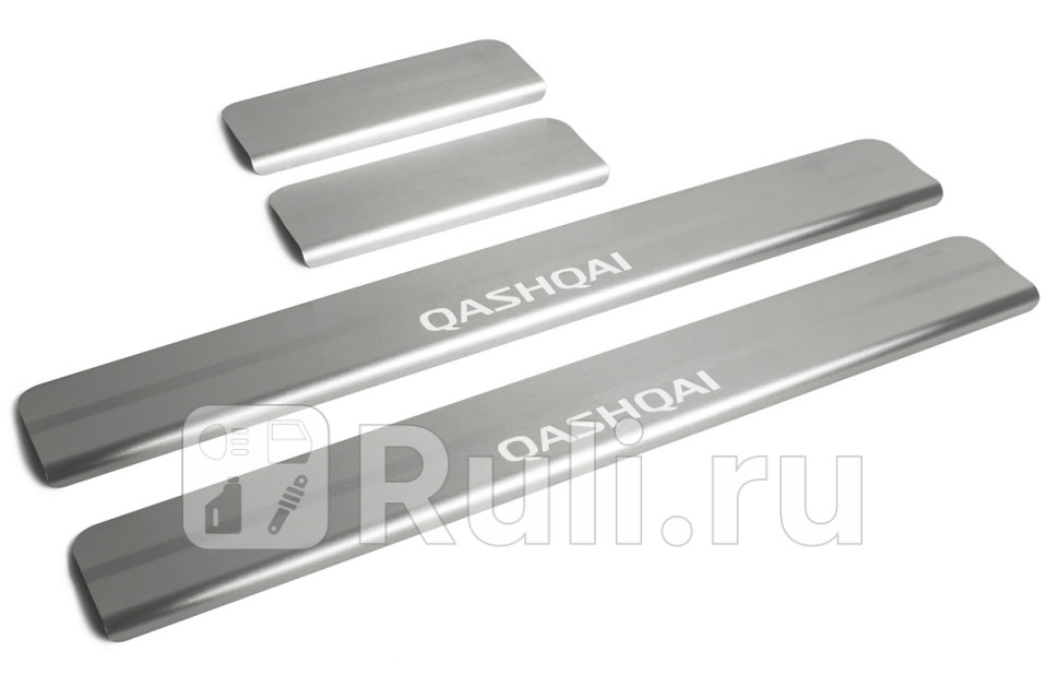 Накладки порогов (4 шт.) для Nissan Qashqai j11 (2013-2019) RIVAL NP.4106.3