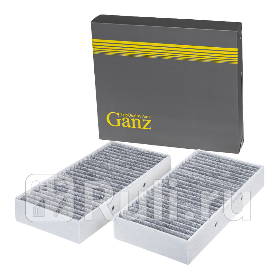 Фильтр салонный угольный компл2шт GANZ GIR03285 1200₽