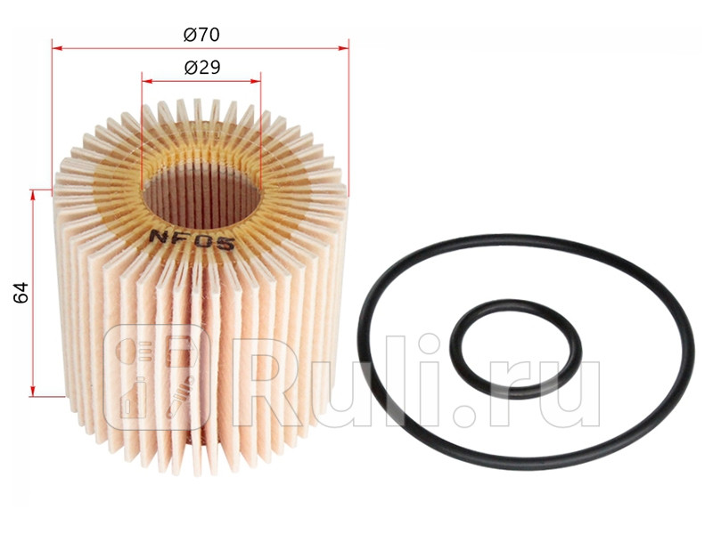 Фильтр масляный картридж TOYOTA CAMRY RX350 2GR-FE 06- DENSO 260340-0600 790₽