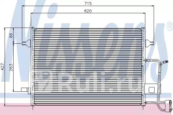 Радиатор кондиционера (565x420)  NISSENS 94922
