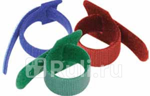 Хомут липучка 12 х 330 мм нейлоновый морозостойкий цветной 10 шт Abro ABRO HLT-1333-R 910₽