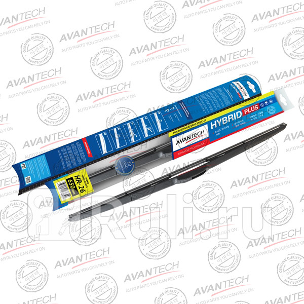Щетка стеклоочистителя гибридная на правый руль Avantech Hybrid 650мм 26 AVANTECH HR26 1190₽