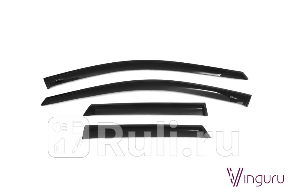 Дефлекторы окон 4 шт для Renault Kaptur 2016- Vinguru AFV85816 3620₽