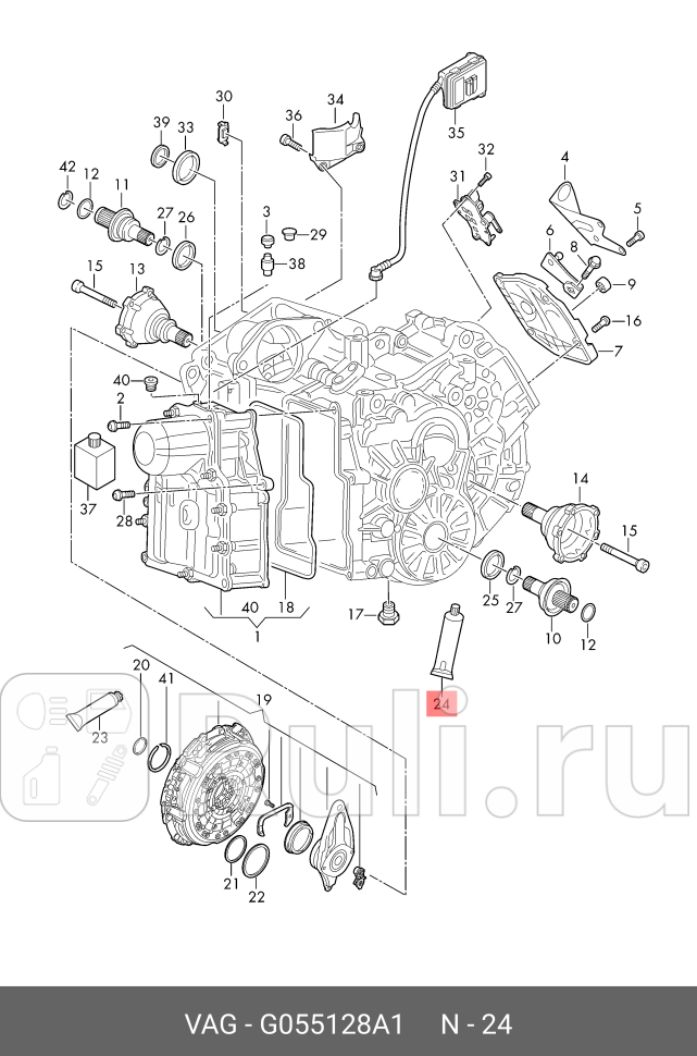 Смазка пластичная 50гр - уплотнительная герметизирующая для манжетных уплотненийсальников полуоси VAG G055128A1 3720₽