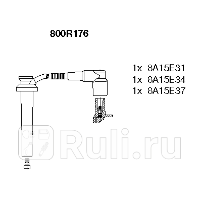 Высоковольтпровода комкт Bremi 800R176 2740₽