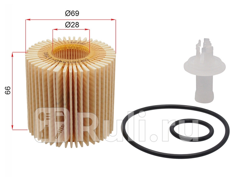 Фильтр масляный картридж TOYOTA CAMRY RX350 2GR-FE 06- DENSO DA260340-1731 790₽