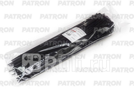 Комплект пластиковых хомутов 4.8 х 350 мм, 100 шт, нейлон, черные PATRON P48350B  для Разные, PATRON, P48350B