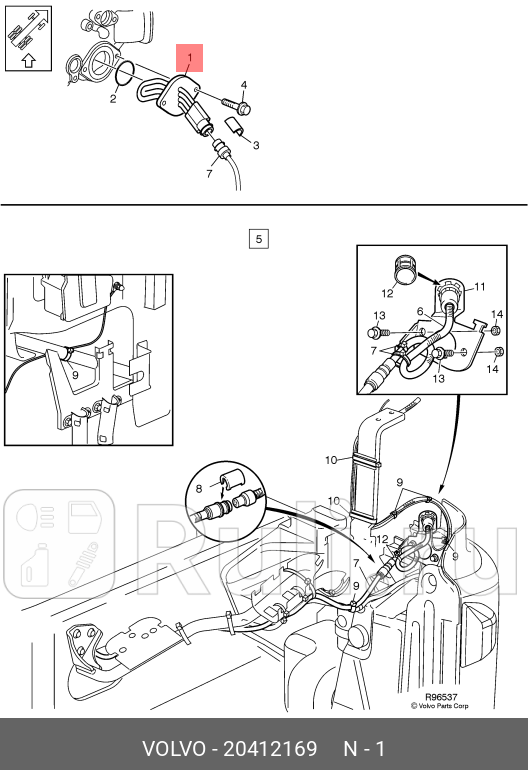 Подогрев двигателя FM9 VOLVO 20412169 27610₽