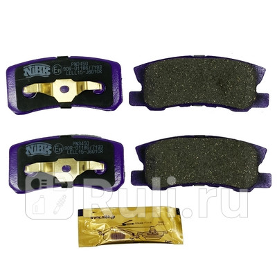 Колодки тормозные дисковые задние для Citroen C-Crosser (2007-2013) NIBK PN3450