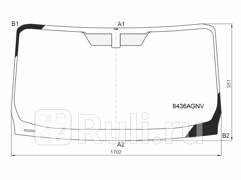 Стекло лобовое Toyota Hiace 19- FUYAO 8436AGNV 9830₽