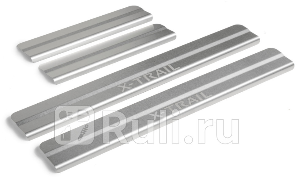Накладки порогов (4 шт.) для Nissan X-Trail T32 (2013-2016) RIVAL NP.4113.3