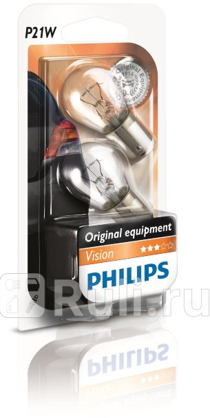 Лампа P21W 21W PHILIPS 3300K PHILIPS 12498 B2 180₽