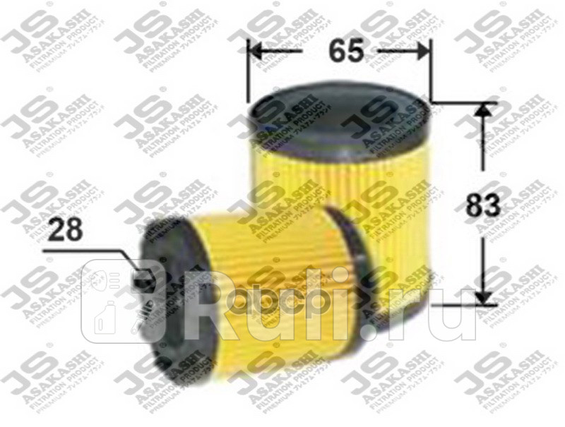 Фильтр масляный JS Asakashi OE0002 420₽
