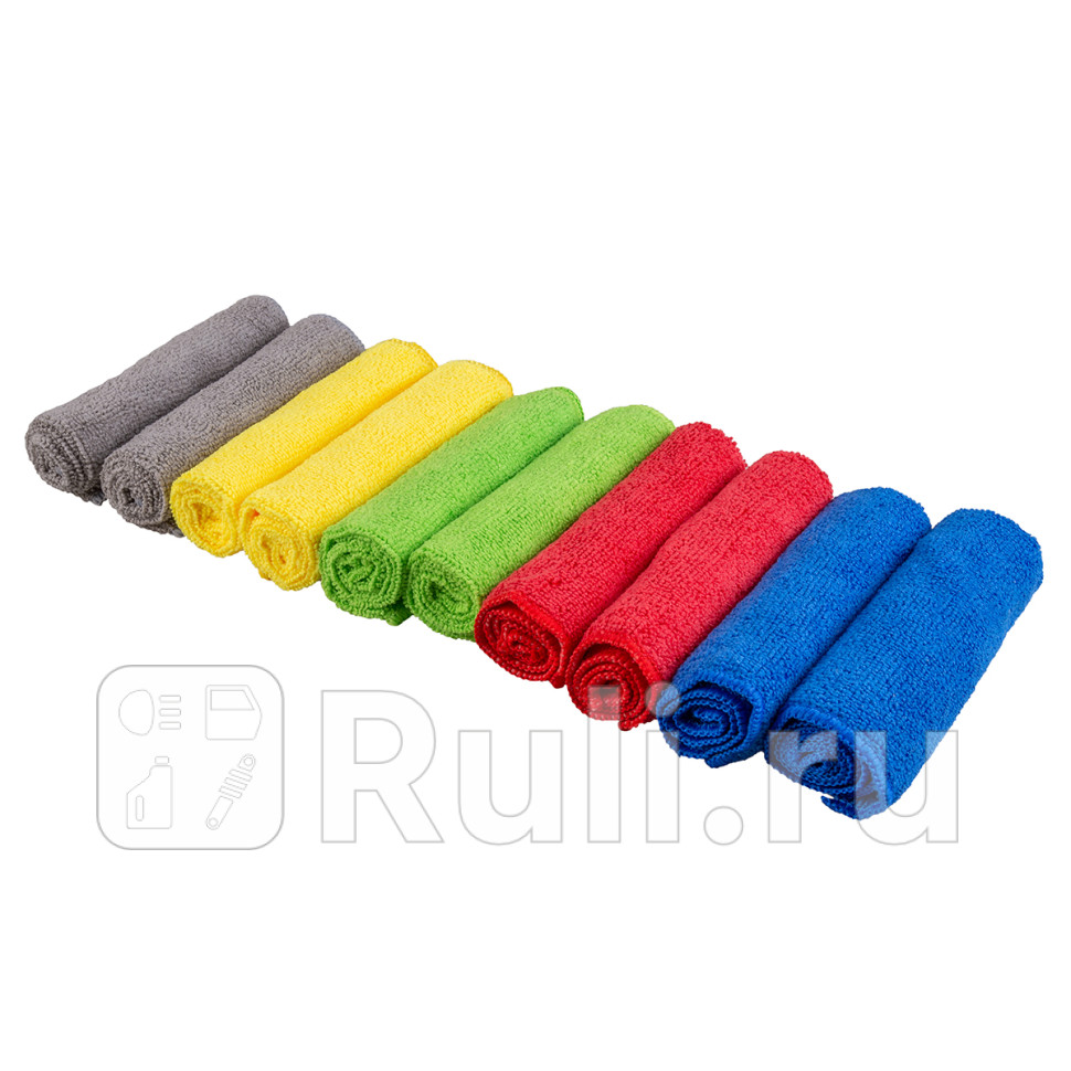 Салфетка Skyway микрофибра рулончики 30 х 30 см 10 шт SKYWAY S03902001 790₽