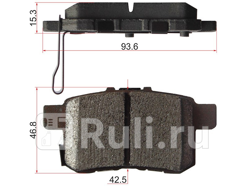 Колодки тормозные зад HONDA ACCORD CU 08-13 SAT ST-43022-TA0-A51 490₽