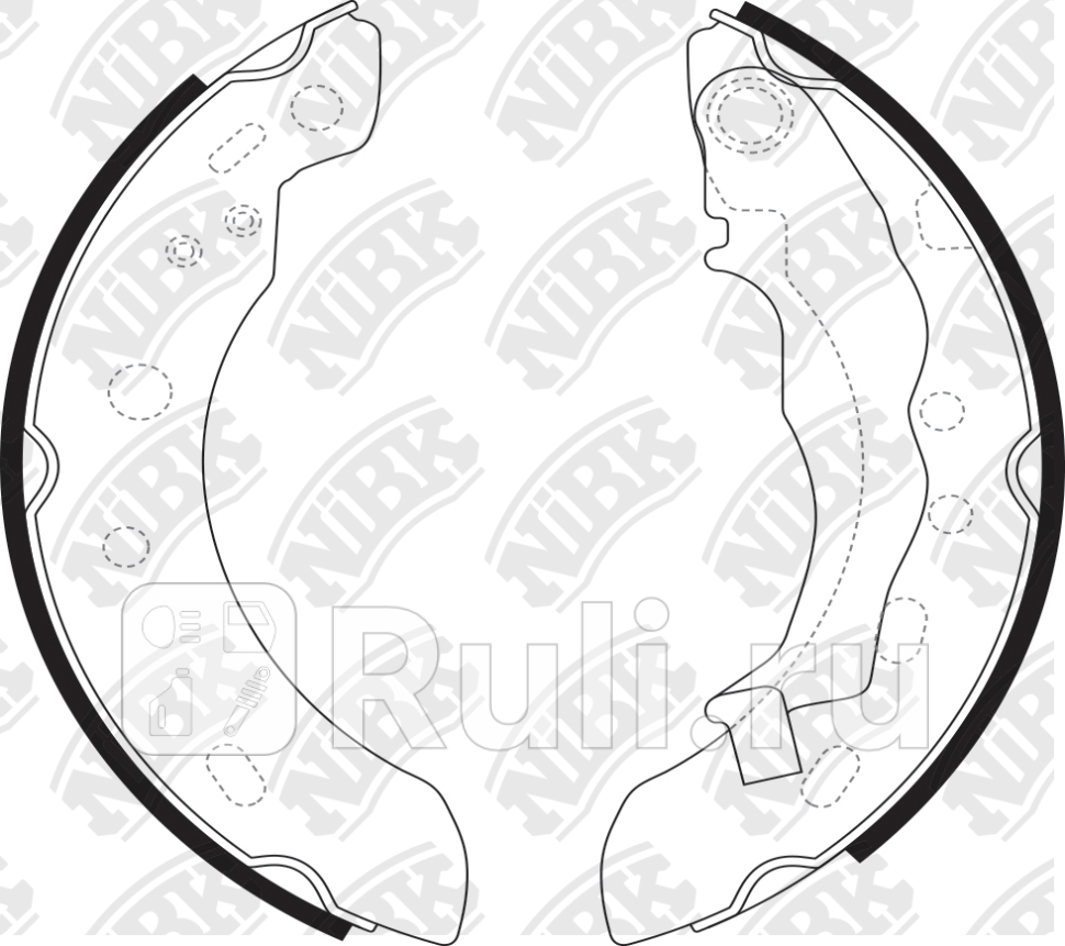 Колодки тормбараб NIBK FN1251 0₽