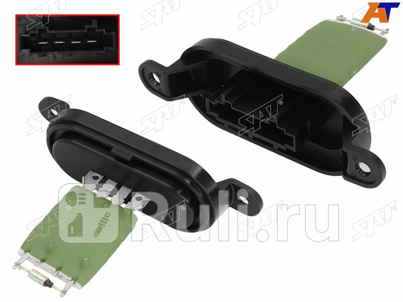 Резистор мотора отопителя VW AMOROK 10-MULTIVAN 03-15TOUAREG 02-10 SAT ST-495-0018 970₽