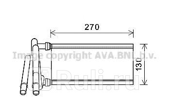 Радиатор печки TO6706 AVA TO6706 0₽