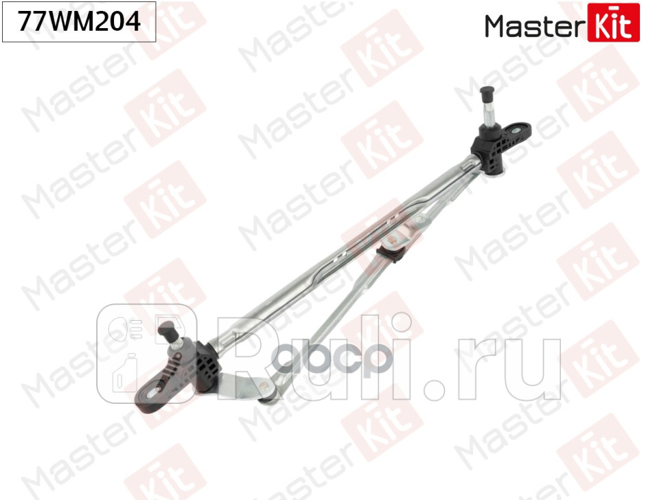 Мотор стеклоочистителя с трапецией передний FIAT PANDA 169_ 2003 - MASTERKIT 77WM204 MASTERKIT 77WM204 4550₽