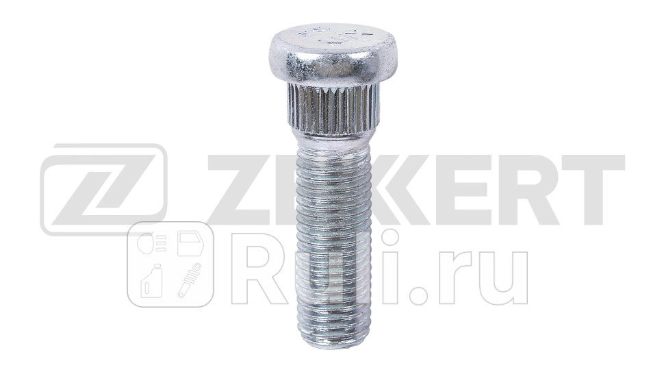 Шпилька колесная M12 x 1 5 L-49 D-14 5 Цинк Zekkert be-4131 180₽