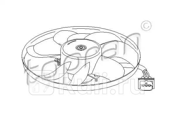 Вентилятор охлаждения двигателя HANS PRIES 109 037 001 5760₽