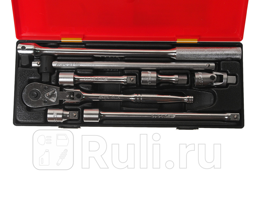 Набор инструментов 12 удлинители воротки трещотка на шарнире в кейсе 8 предметов JTC JTC-K4083 11450₽