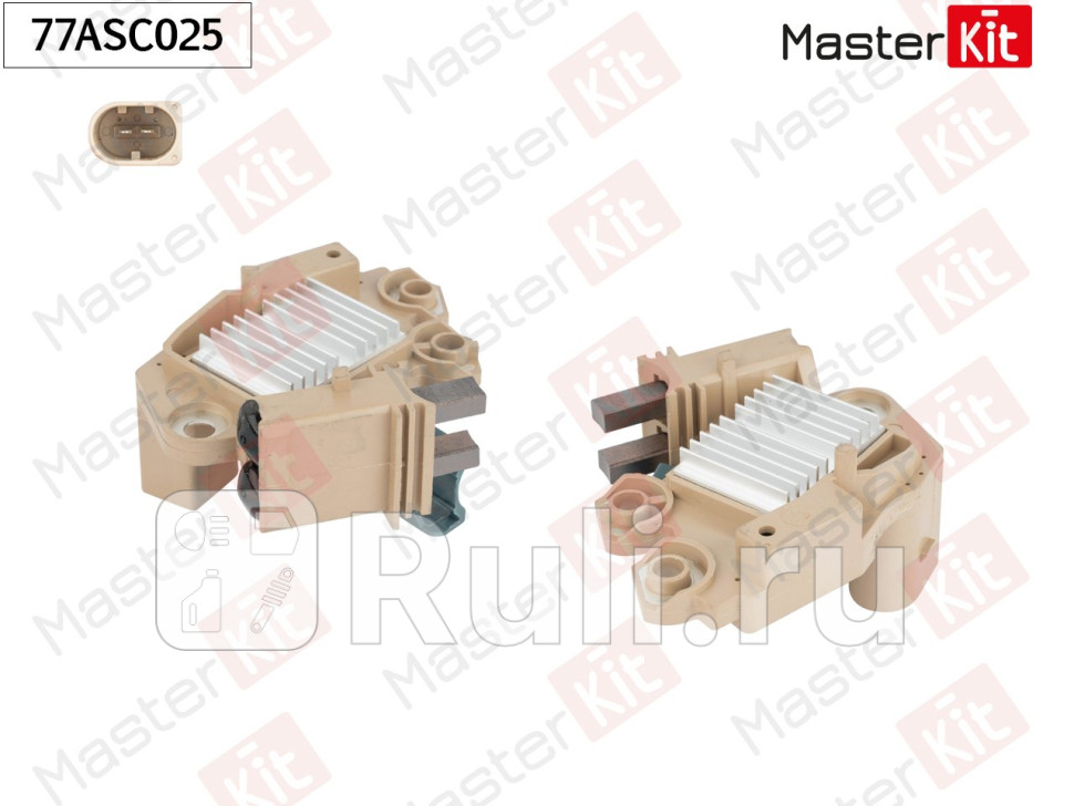 Регулятор напряжения генератора MERCEDES W211 W212 W639 SPRINTER 77ASC025 MASTERKIT 77ASC025 4050₽