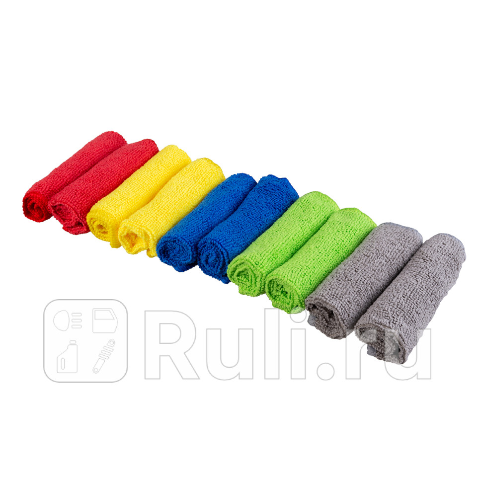 Салфетка Skyway микрофибра рулончики 20 х 20 см 10 шт SKYWAY S03902010 520₽