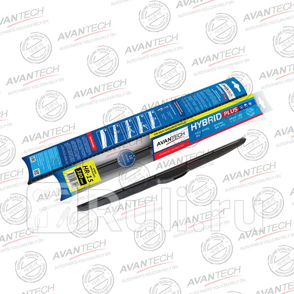 Щетка стеклоочистителя гибридная на правый руль Avantech Hybrid 380мм 15 AVANTECH HR15 960₽