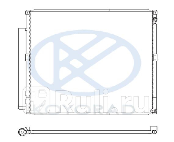 Радиатор кондиционера для Toyota Land Cruiser Prado 120 2002-2009 Forward TYPRD03-933 11130₽